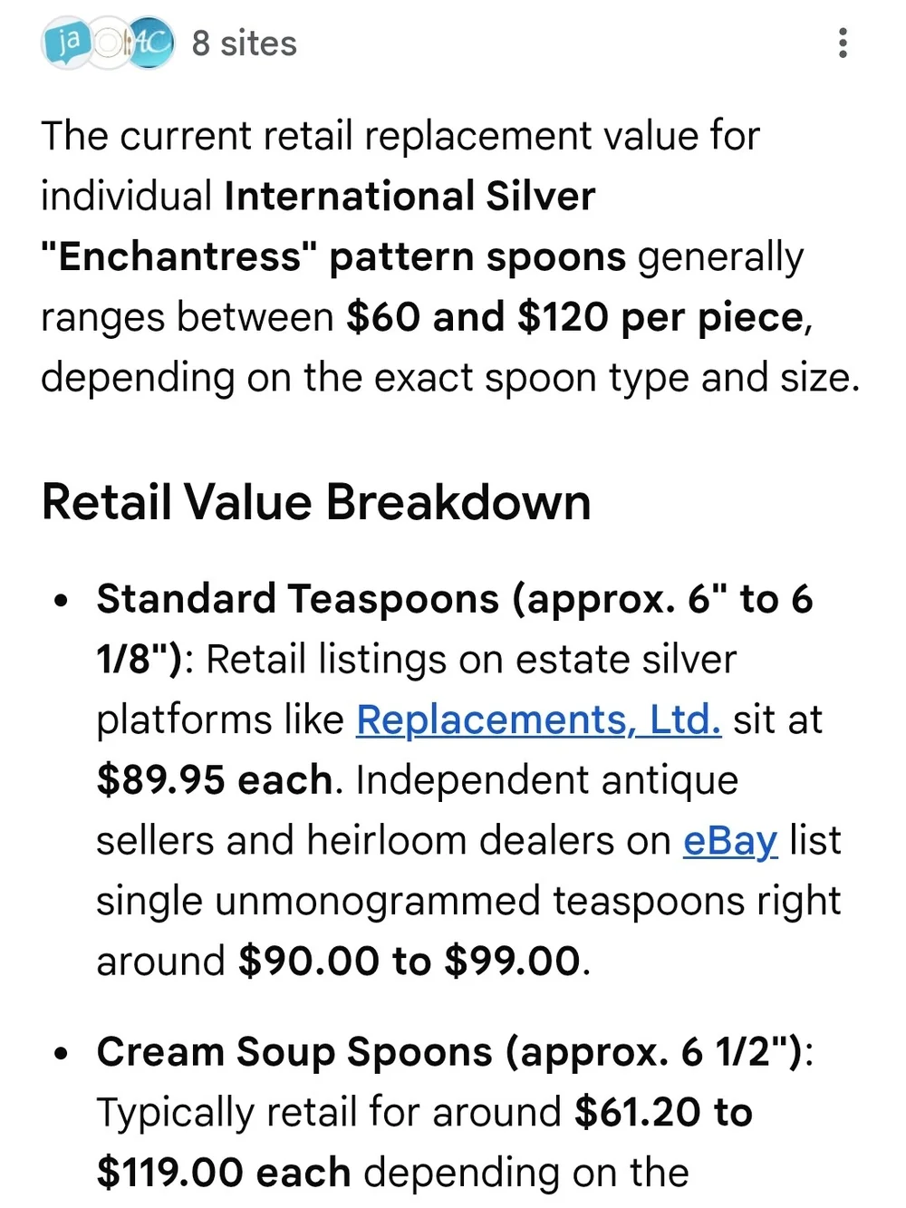 International Silver Teaspoon